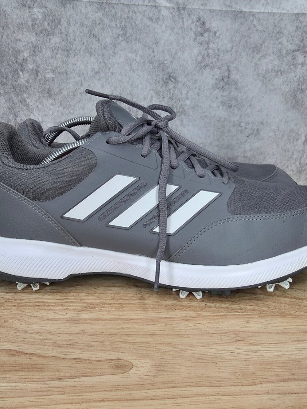 Adidas Tech Response 3.0 Men’s Golf Shoes Size 13 Grey White Spiked GV6889